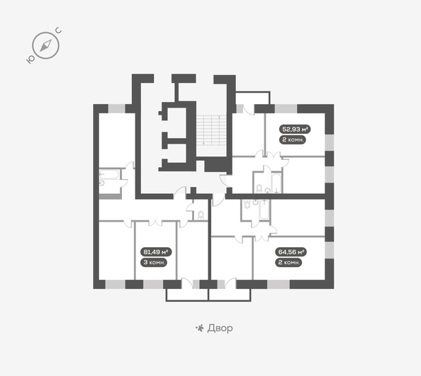 
  Продается 3-комн. квартира 81.7 м², в ЖК ОКТА, дом 2. Фото 5.