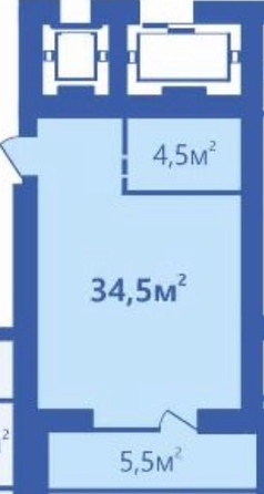 
   Продам 1-комнатную, 34.5 м², Смирнова, дом 94а

. Фото 3.