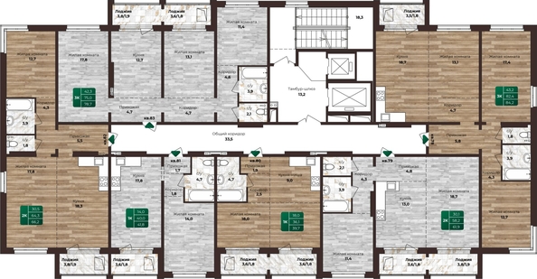 
   Продам 3-комнатную, 78.7 м², Нагорная 6-я ул, 15г/1 к1

. Фото 1.