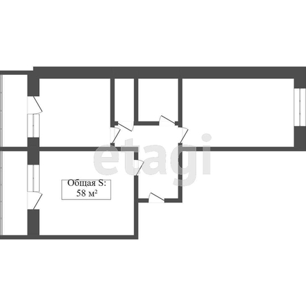 
   Продам 3-комнатную, 58 м², Микронная ул, 7

. Фото 1.