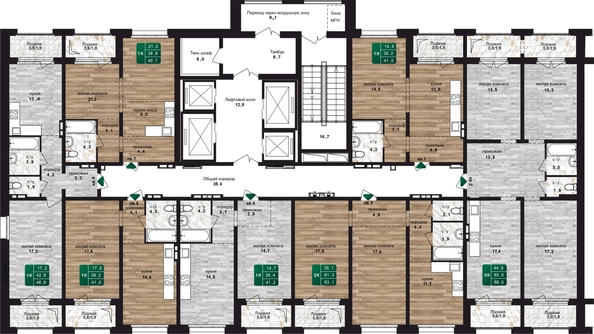 
  Продается 3-комн. квартира, 88 м², ЖК Шервуд, (Нагорная 6-я, 15в корп 4)
. Фото 1.