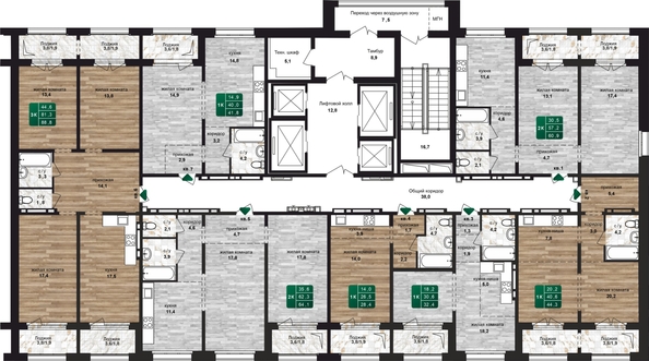 
  Продается 1-комн. квартира, 32.8 м², ЖК Шервуд, (Нагорная 6-я, 15в корп 4)
. Фото 1.