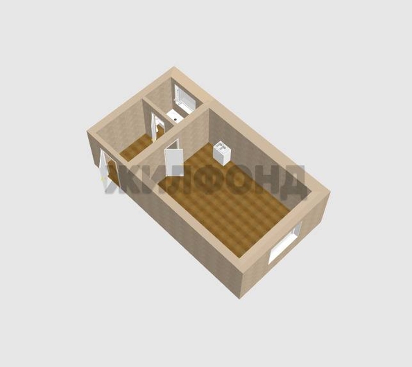 
  Продается студия, 28.8 м², Пролетарская ул, д. 1
. Фото 7.
