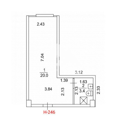 
  Продается офис, 23.4 м², Калинина пр-кт, д. 15/1
. Фото 4.