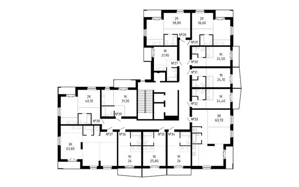 
  Продается 3-комн. квартира, 63.7 м², ЖК Smart (Смарт)
. Фото 1.