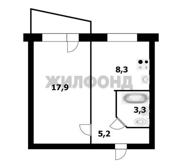 
  Продается 1-комн. квартира, 34.7 м², Западная 5-я ул
. Фото 11.