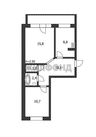 
  Продается 2-комн. квартира, 49 м², Советская ул
. Фото 13.