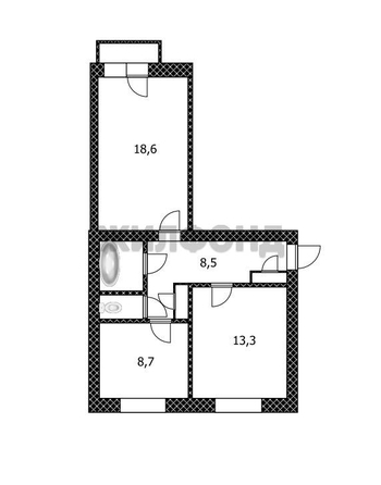 
  Продается 2-комн. квартира, 55.3 м², Социалистический пр-кт
. Фото 30.