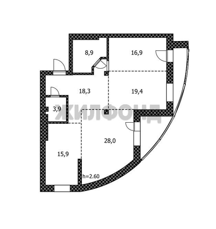 
  Продается 3-комн. квартира, 111.3 м², Приречная ул
. Фото 27.