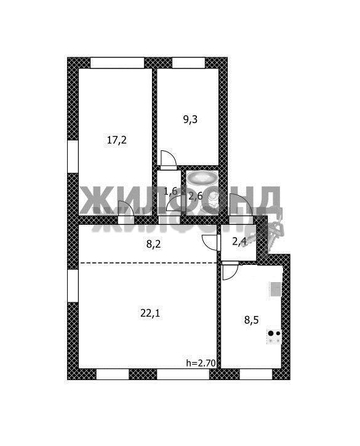 
  Продается 3-комн. квартира, 72.7 м², Комсомольский пр-кт
. Фото 21.