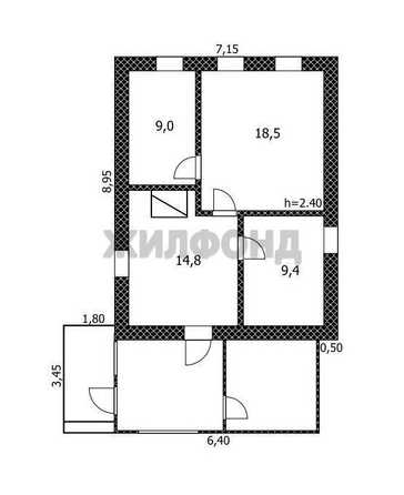 
  Продается дом, 51.7 м², Барнаул
. Фото 13.