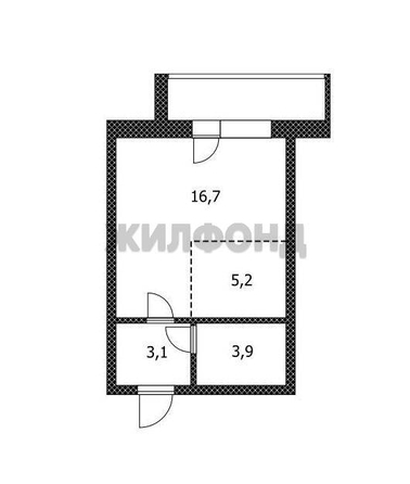 
  Продается студия, 28.9 м², Воровского ул, д. 161
. Фото 7.
