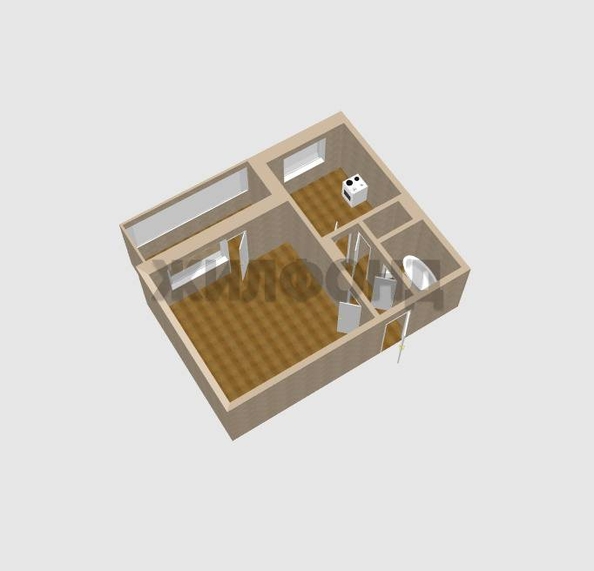 
  Продается 1-комн. квартира, 34.1 м², Кедровая ул, д. 12
. Фото 13.