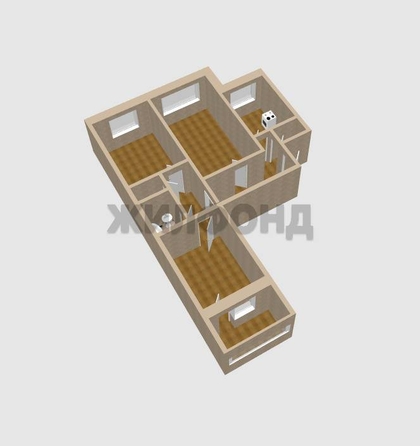 
  Продается 3-комн. квартира, 64.9 м², Гущина ул
. Фото 18.