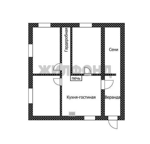 
  Продается дом, 60 м², село Лебяжье
. Фото 34.