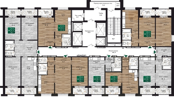 
  Продается 1-комн. квартира, 41.8 м², ЖК Шервуд, (Нагорная 6-я, 15в корп 4)
. Фото 1.