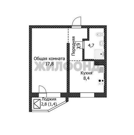 
  Продается 1-комн. квартира, 35 м², Северный Власихинский проезд
. Фото 7.