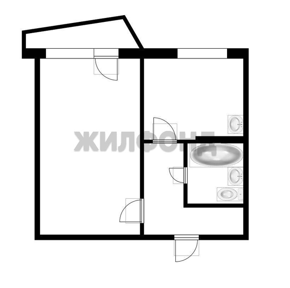 
  Продается 1-комн. квартира 33.6 м². Фото 13.