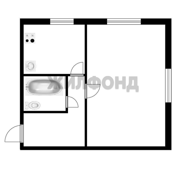 
  Продается 1-комн. квартира 31.5 м². Фото 8.