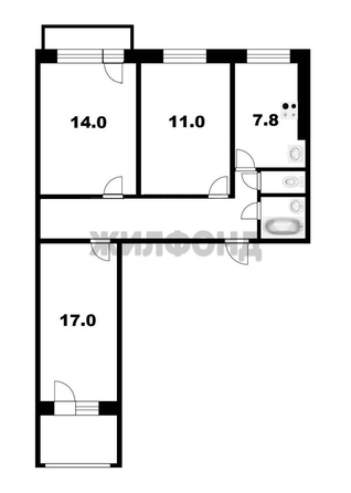 
  Продается 3-комн. квартира 59.8 м². Фото 15.