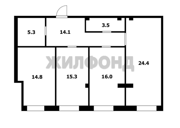 
  Продается 3-комн. квартира 93.4 м². Фото 18.