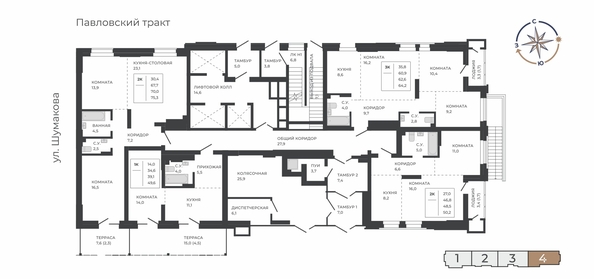 
  Продается 3-комн. квартира 62.6 м², в ЖК Павлов. Фото 1.