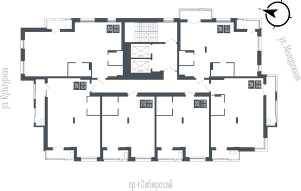 
  Продается 2-комн. квартира 51.05 м², в ЖК Опера Резиденс. Фото 4.