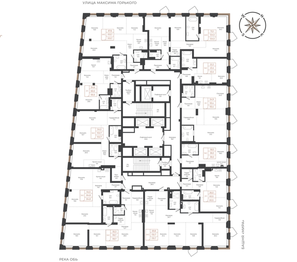 
  Продается 3-комн. квартира 84.4 м², в ЖК Барнаул. Фото 1.