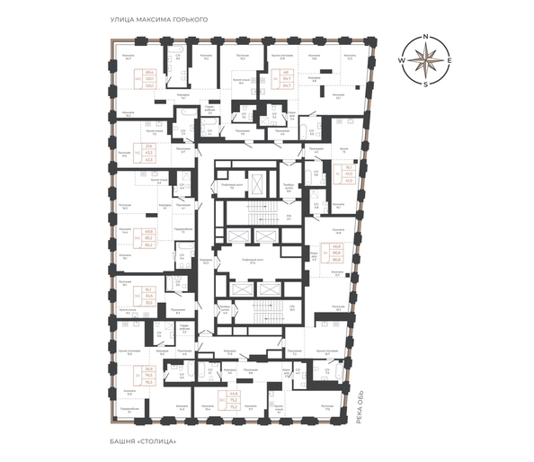 
  Продается 2-комн. квартира 76.4 м², в ЖК Барнаул. Фото 1.