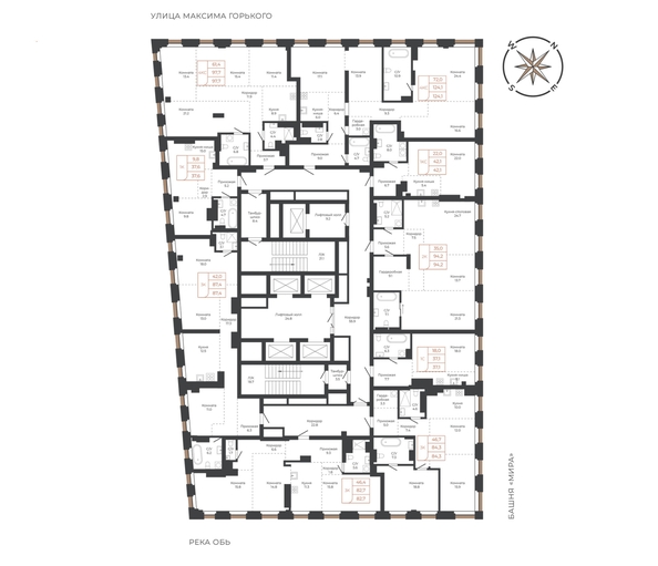 
  Продается 3-комн. квартира 83.1 м², в ЖК Барнаул. Фото 1.