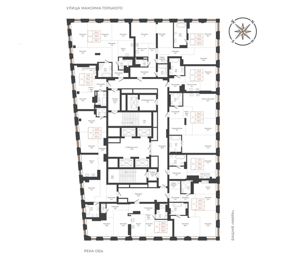 
  Продается 2-комн. квартира 93.6 м², в ЖК Барнаул. Фото 1.