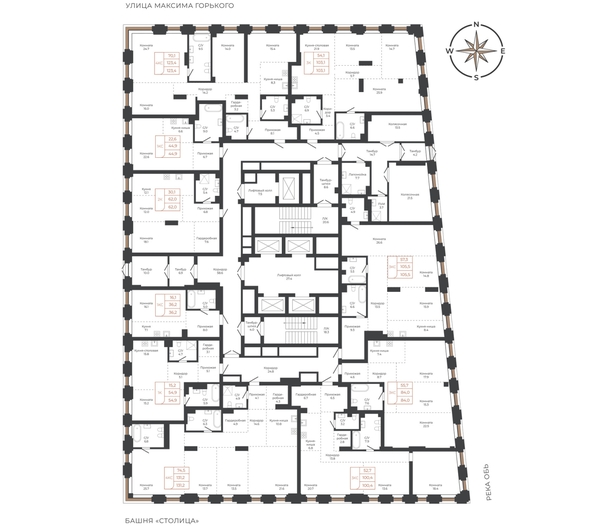 
  Продается 3-комн. квартира 102.9 м², в ЖК Барнаул. Фото 1.