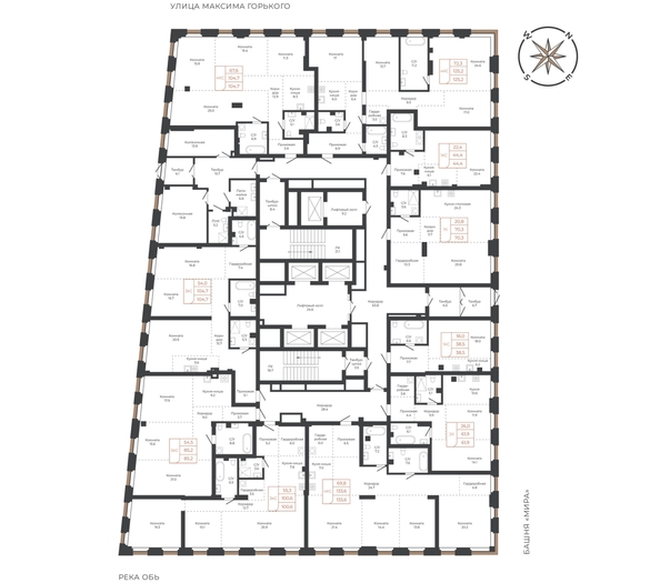 
  Продается студия 44.1 м², в ЖК Барнаул. Фото 1.
