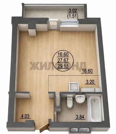 
  Продается студия 27.4 м². Фото 14.