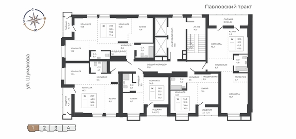 
  Продается 1-комн. квартира 31.6 м², в ЖК Павлов. Фото 1.
