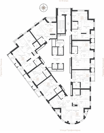 
  Продается 1-комн. квартира 36.85 м², в ЖК Маяковский 2. Фото 1.