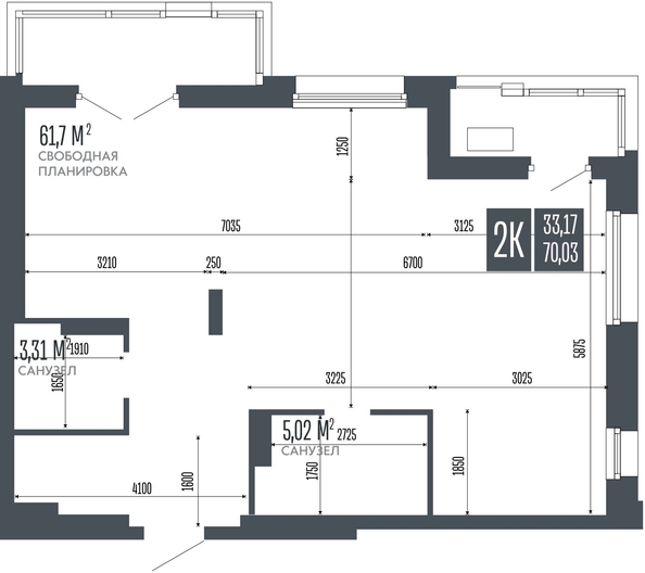 
  Продается 2-комн. квартира 70.03 м², в ЖК Опера Резиденс. Фото 1.