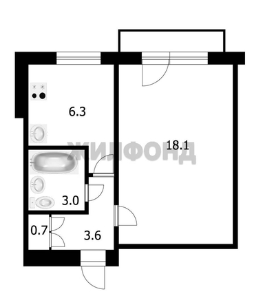 
  Продается 1-комн. квартира 31.7 м². Фото 1.