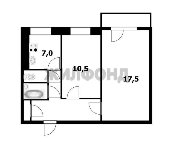 
  Продается 2-комн. квартира 45.7 м². Фото 11.