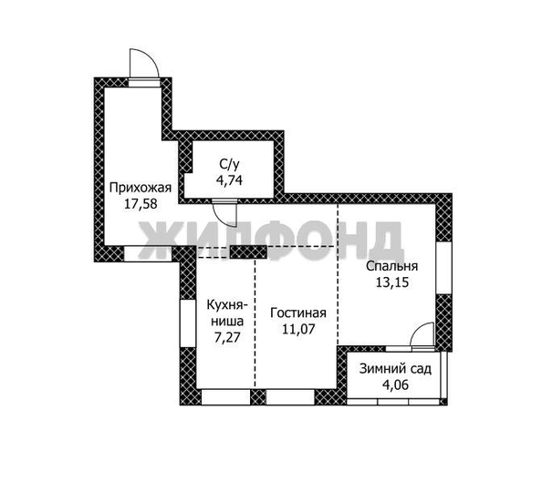 
  Продается 2-комн. квартира 57.9 м², в ЖК Оскар (Oscar). Фото 14.