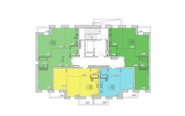 
  Продается 3-комн. квартира 83.1 м², в ЖК Ёлки, дом 3. Фото 1.