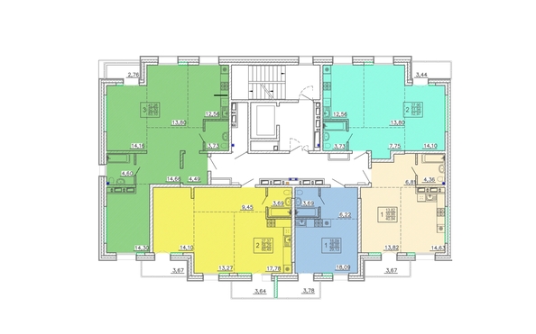 
  Продается 2-комн. квартира 57.4 м², в ЖК Ёлки, дом 1. Фото 1.