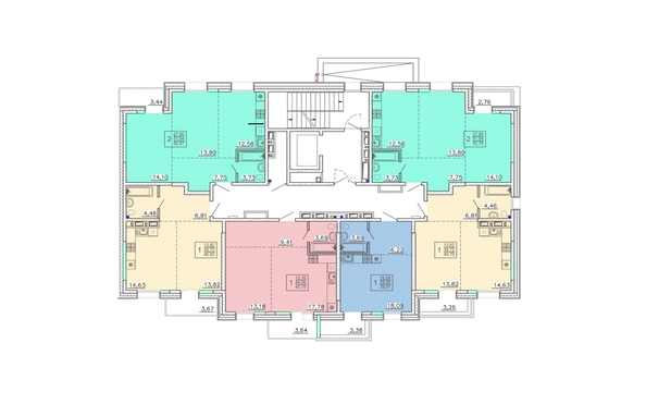 
  Продается 2-комн. квартира, 52.97 м², ЖК Ёлки, дом 1
. Фото 1.