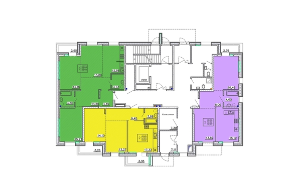 
  Продается 3-комн. квартира, 84.15 м², ЖК Ёлки, дом 2
. Фото 1.