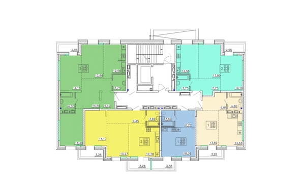 
  Продается 2-комн. квартира 60.24 м², в ЖК Ёлки, дом 3. Фото 1.