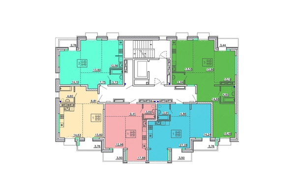 
  Продается 1-комн. квартира 39.9 м², в ЖК Ёлки, дом 2. Фото 1.