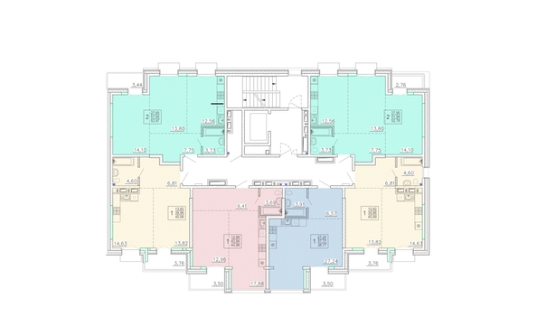 
  Продается 1-комн. квартира 44.99 м², в ЖК Ёлки, дом 3. Фото 1.