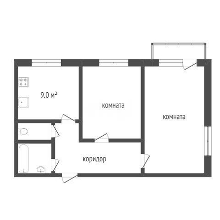 
  Продается 2-комн. квартира 46.7 м². Фото 33.