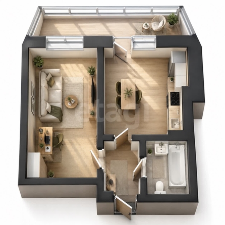 
  Продается 1-комн. квартира 36.2 м². Фото 1.