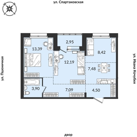 
   Продам 3-комнатную, 63.7 м², Источник, дом 1

. Фото 1.